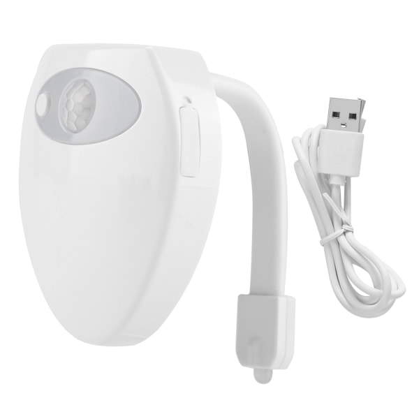 Mini Toilet Lamp USB Charging Body Induction Night Light with Motion Sensor Bathroom Accessory