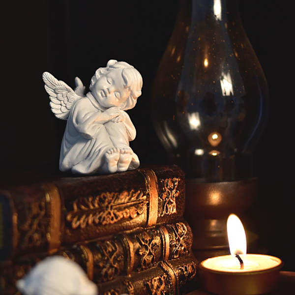 Enkeli Resin Puutarhakoristehahmo Fairy Angel Veistos Koti Sisustus