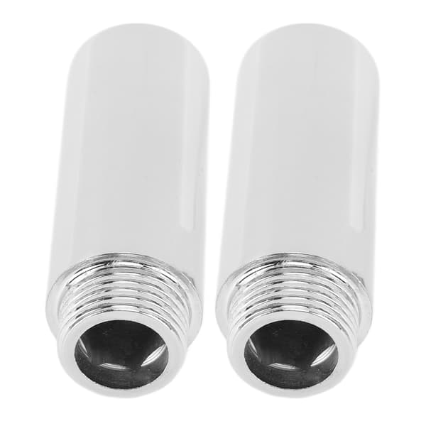 2 STK Dusjarmforlengelse Rustfritt Stål Krombelegg Dusjhode Forlengelsesrør for Baderom 6,1cm/2,4in