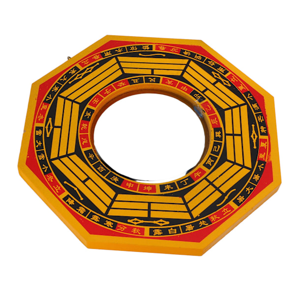 Bagua-speil Feng Shui 8 tommer konveks utseende Treplate Metall Kinesisk Feng Shui dekorasjon for innflyttingspresang