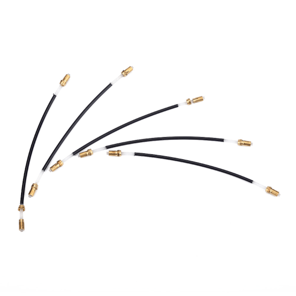 5 stk Nylon Tailgut Tail Gut Tailcord med messing skruvkontakt for 3/4 4/4 fiolin