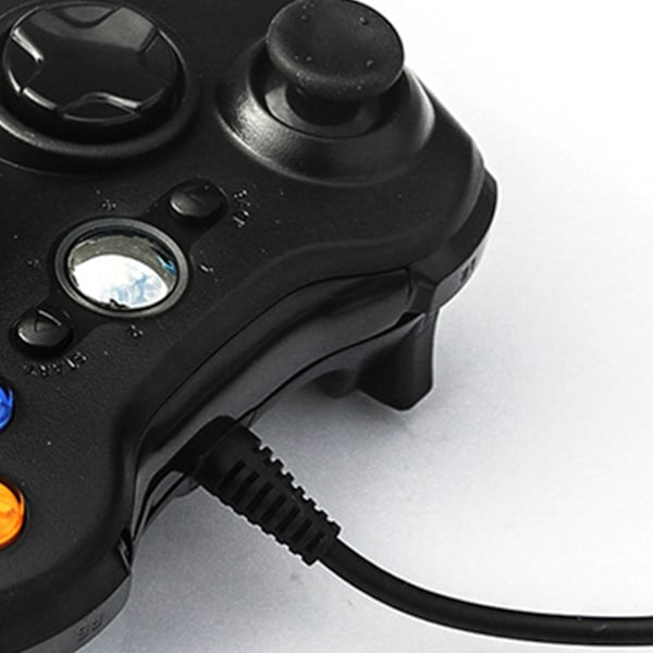 Wired Gamepad för Xbox 360 Universal Vibration Wired Joystick Gaming Controller för Android för PC Svart