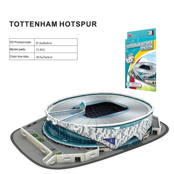 3d tredimensjonalt puslespill Fotballbanemodell Gjør-det-selv-puslespill Byggestadion leker og gaver H