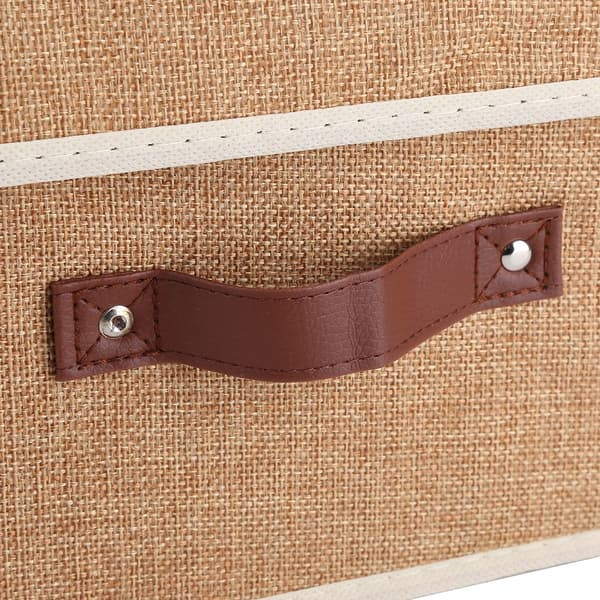 Tyg Vikbar Kläder Kompatibel medvaringslåda Hem Garderob Kläder Böcker Barn Leksaker Organizer (kaffe)