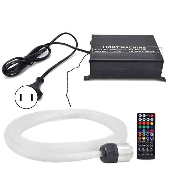 RGBW fiberoptisk lampe med 40-knappers fjernkontroll Star Taklampe Kit for KTV Bar Innredning 100-240VUS