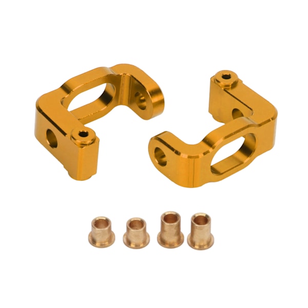 2 stk. Metal Aluminium Legering Forreste C Hub Bærer Caster Block til LC Racing PTG‑2 1/10 RC Bil Guld