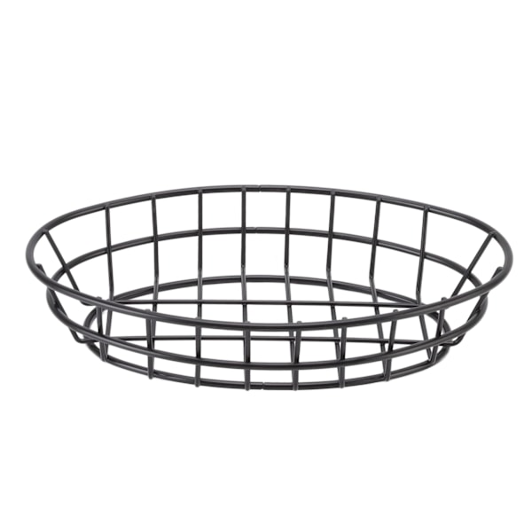 Fritera Crisper Basket Food Grade 304 Rostfritt stål Enkel stil Enkel rengöring Lätt Mesh Snack tallrik för restaurang oval form