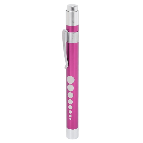 LED Penlight Gul belysning Konkavt hoved Aluminiumlegering Medicinsk Pen Light med pupillmåler Lilla