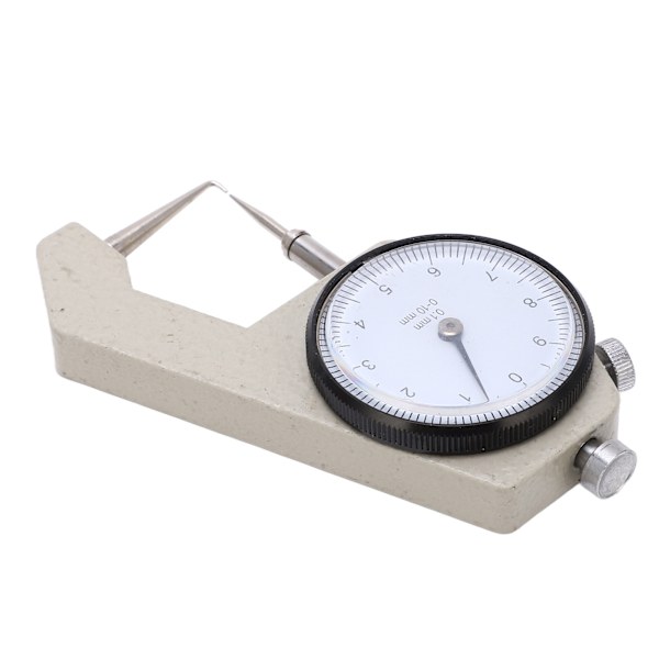 Tjockleksmätare Bärbar Clear Scale Pointer Display Slitstark Tjockleksmikrometer för mätning Böjd spets 0-10 mm