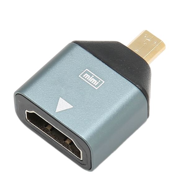 HD hun til mikro HD-adapter Aluminiumlegering Plug and Play 4K-understøttet Micro HD til HD-konverter til stationær bærbar computer