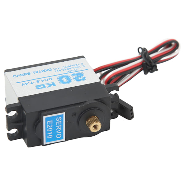20KG RC Servo High Torsion Koppar Aluminium Gear Vattentät Digital Servo med 25T Arm för 1/10 1/8 RC Crawler Truck