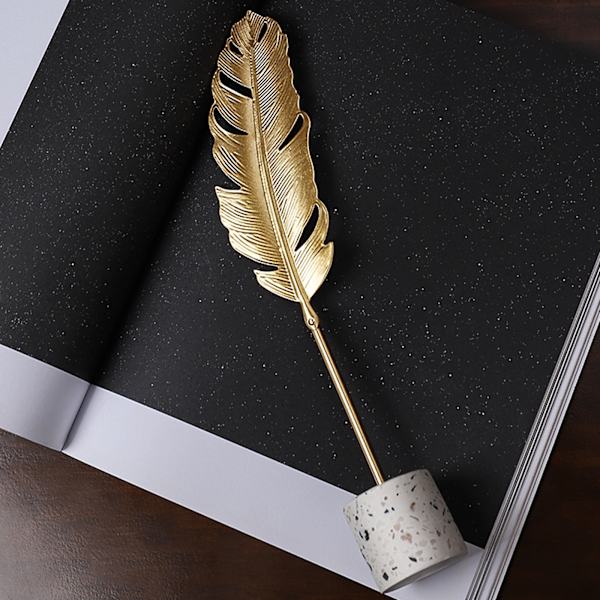 Enkla dekorativa prydnader Creative Gold Leaf heminredning