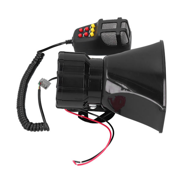 12V 100W 120dB auton sireeni PA-mikrofonilla 7 ääntä hätävaroitinsireenillä autolle kuorma-autolle matkailuautolle