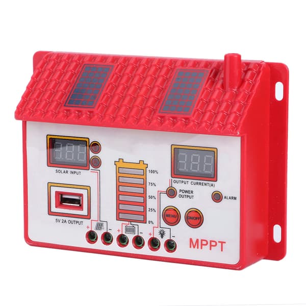 【NX】12V MPPT Solar Charge Panel Regulator med LED-display Maksimal Power Point Tracking Battericontroller