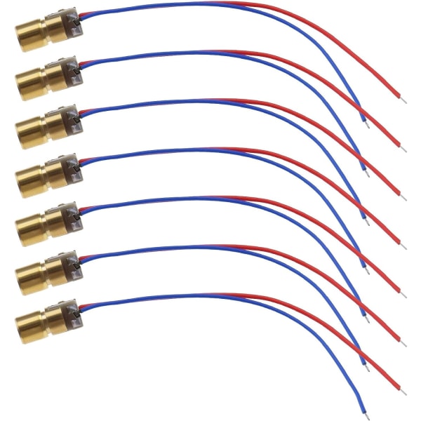 20 STK 5V 650nm Mindre end 5mW Red Dot Laser Red Laser Diode Laser Tube med 6 mm hoved ydre diameter