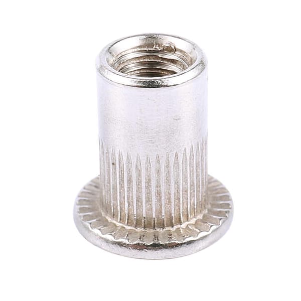 40 stk. naglemutter i rustfritt stål 304, nagleinnsats, M6x15mm Silver tone