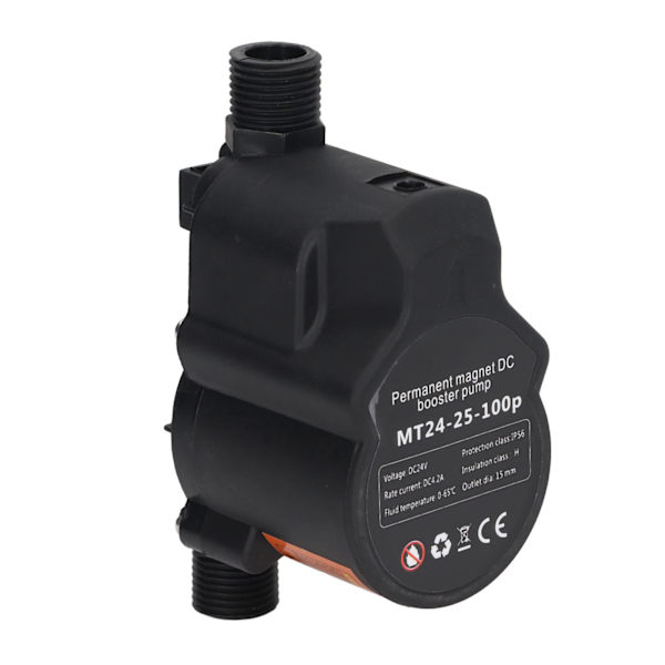 Boosterpumpe Automatisk Vandtryksshower Boosting Recirkulerende Vægfæste 24VDC 100‑240V US-stik