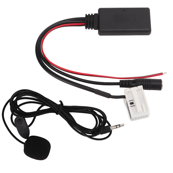 12-polet AUX-adapter Håndfri mikrofonkit Trådløs Bluetooth-udskiftning til Peugeot 307 408 508