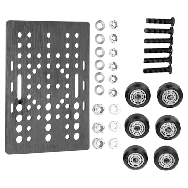 Gantry Plate Slide Build Board Lager Pully Set Passar för Opennbuilds V Typ NEMA linjära ställdon 20‑80 mm