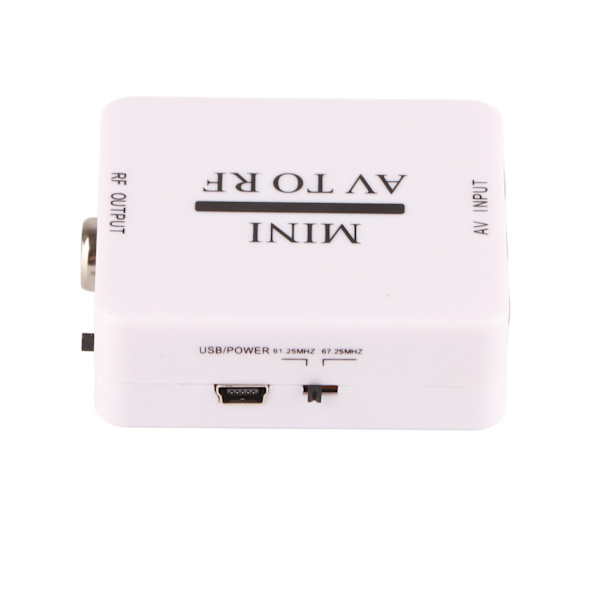 AV till RF-omvandlarbox TV-signalomkopplare RF 67,25Mhz 61,25Mhz AV till RF