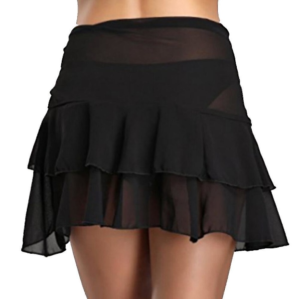 Elegant Sort Chiffon Ruffle Sarong Strandtøj - One Size