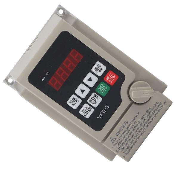 220V VFD frekvensomriktare enfasig ingång 3-fas utgångsfrekvensomvandlare0,75KW