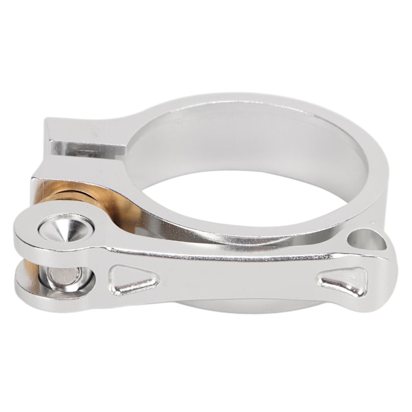 41mm Sadelstolpsklämma CNC Aluminiumlegering Snabbkoppling Sadelstolpsklämma för Vikbara Cyklar Silver