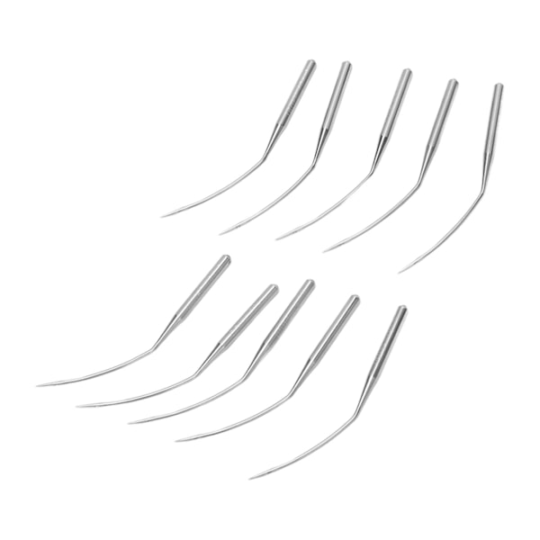 10 stk Blindstitch Curve Synål Størrelse 10/70 Hærdet Stål Robust LWX6T Synåle til Reparation og Udskiftning