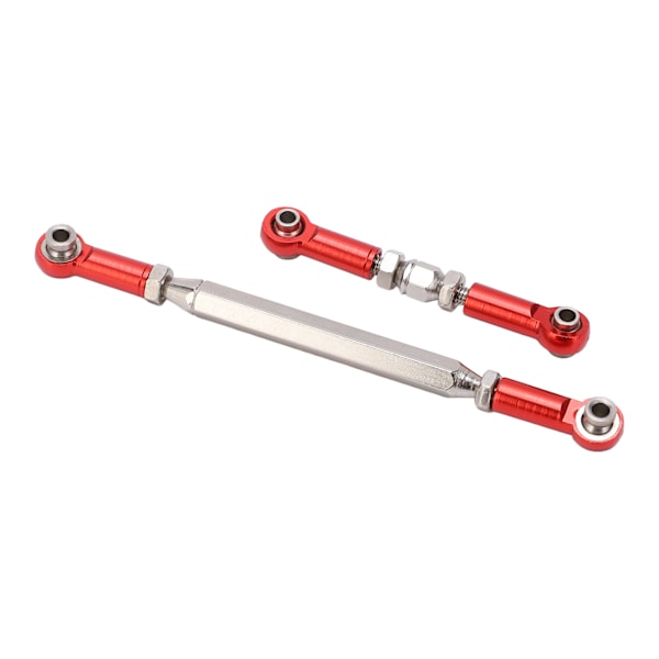 Metall justerbar styrestang Aluminiumlegering Servoarm Trekkstang for MN-serien D90 MN90 RC-biler Rød