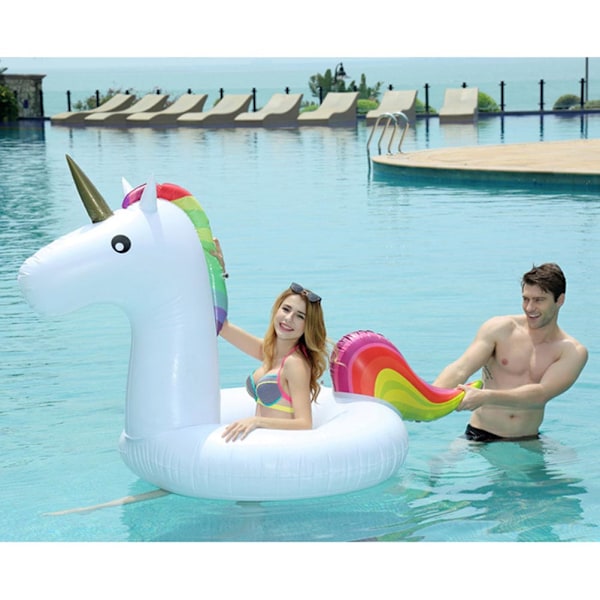 Uppblåsbar Cartoon Pool Float Simring PVC Pool Uppblåsbara Poolleksaker