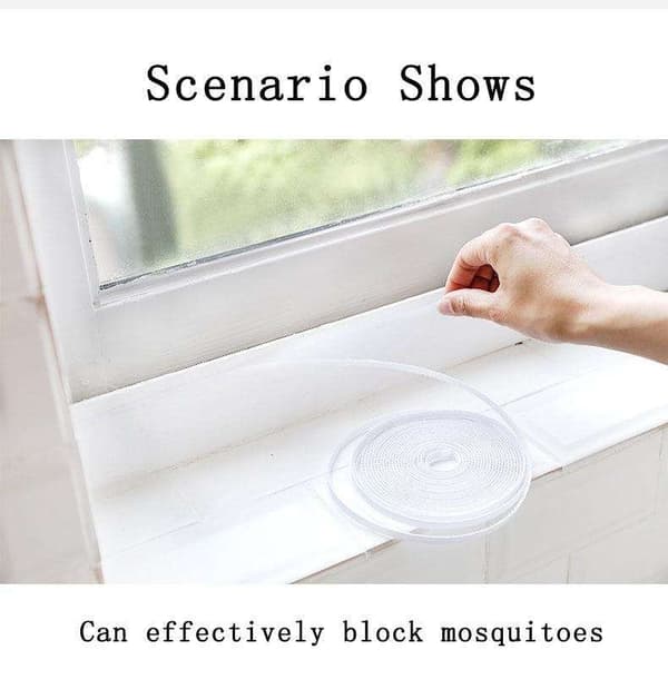 Mosquito Net / Insect Net for Windows - 130x150cm - Cuttable - Mosquito Vit white