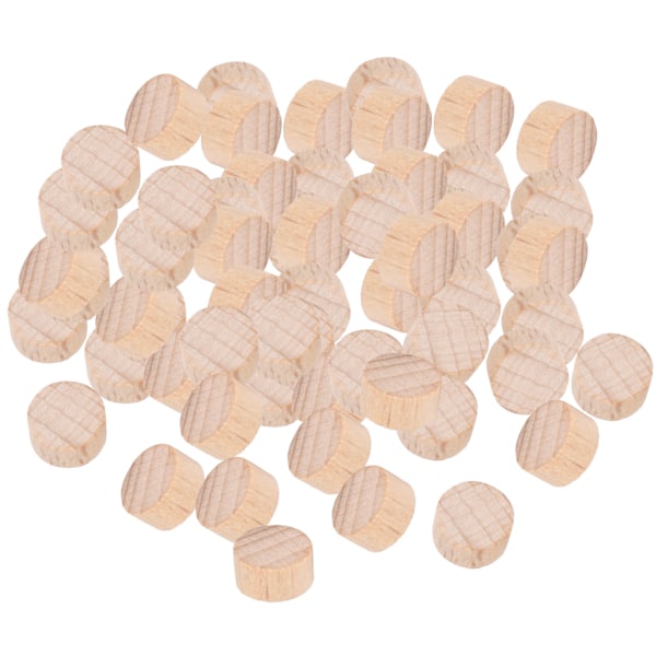 Bøg Ubehandlet Træskive DIY Håndværk Runde Træskiver Chip Tilbehør 100 stk x 3 Poser 1cm