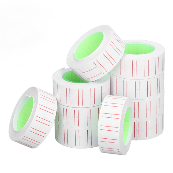 30 ruller 15000 stk Etiketter Prislapper Enrads etikettpapir for MX5500 pistol-etikett 21x12mm