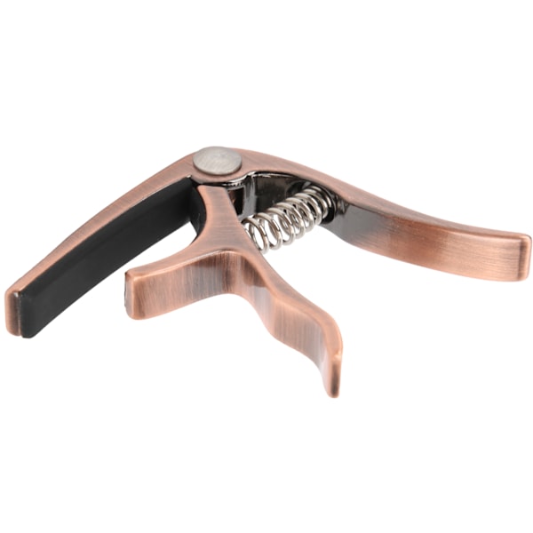 CP‑08 Zink-legering og silikon Lettvekt Gitar Ukulele Capo Musikinstrument Tilbehør Rose Gull