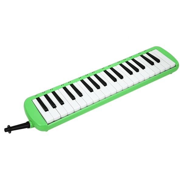 Melodica 37 tangenter Keyboard Blæseinstrument til begyndere professionel træning Grøn