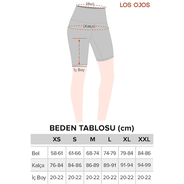 Orange High Waist Compression Shorts för kvinnor XS