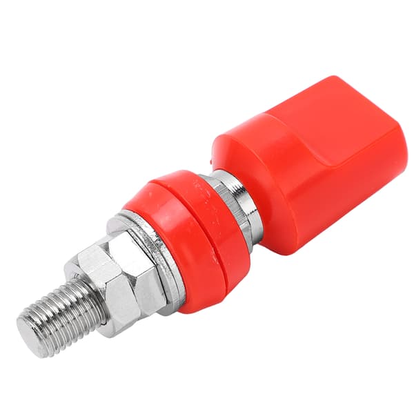 【NX】Plint Multipurpose 4 mm Mässing platt kåpa M8 100A Högström terminalblock med JackRed