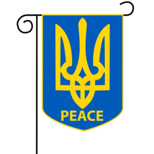 Ukrainska National Garden Flagga Dekorativ Ukraina Banner Utomhusdekor A