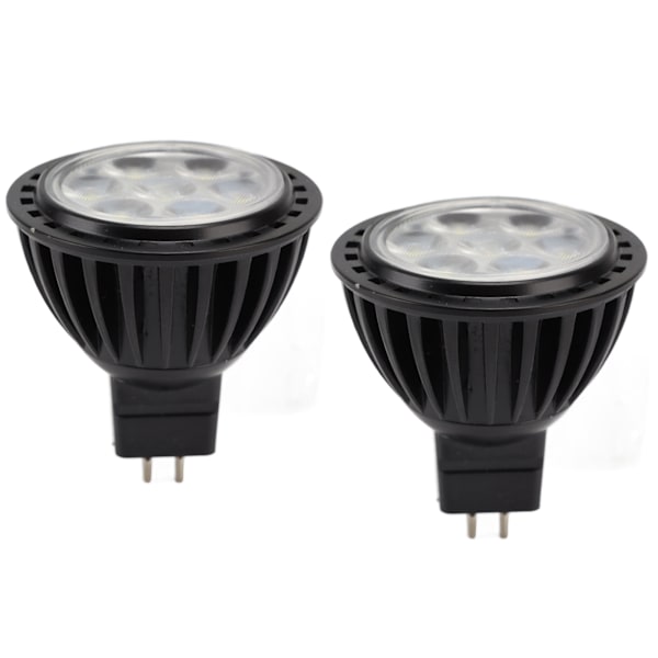 2st 7W MR16 LED-lampa Energisparande spotlight med låg strömförbrukning 7LED-lampbyte 110‑240V varmt ljus