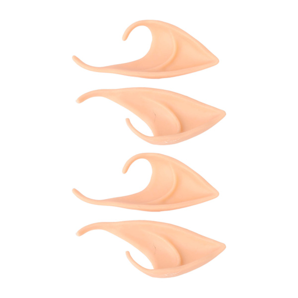 2 par korte falske ører Latex Simulering Fairy Ear Set til jul Halloween Party Cosplay rekvisitter