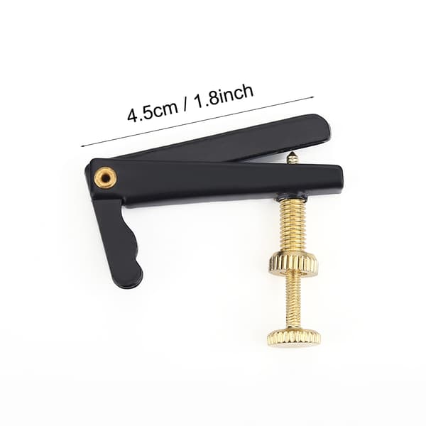 4 stk. holdbare finstemmere i metal, strengjusterere, reservedele kompatible med 3/4 4/4 cello (sort)