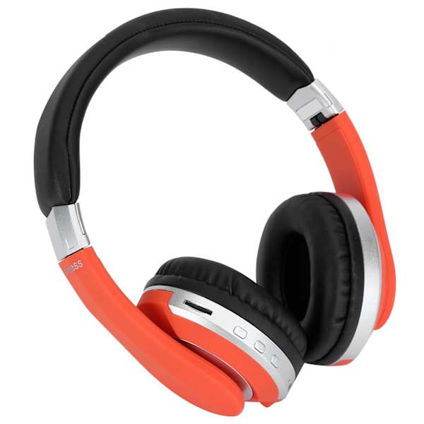 Foldbart Bluetooth-hodetelefon Trådløst Over Ear Stereo Hodetelefon med Mic Gaming Hodetelefon Orange