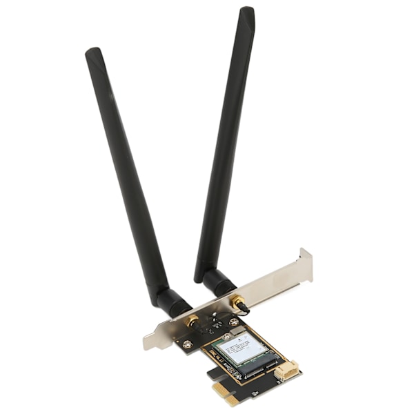 PCIe WiFi 6E-kort 2,4G/5G/6Ghz Upp till 2400Mbps Dual Antenna MU MIMO PCIe-nätverkskort för Win10/11 Desktop Chassis