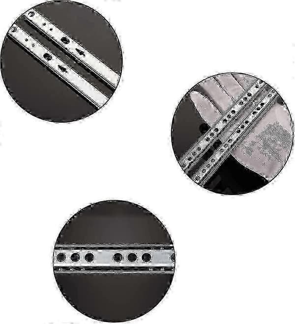 17 mm kulelagerskinner 310 mm lengde for møbler 1 par (2 stk)