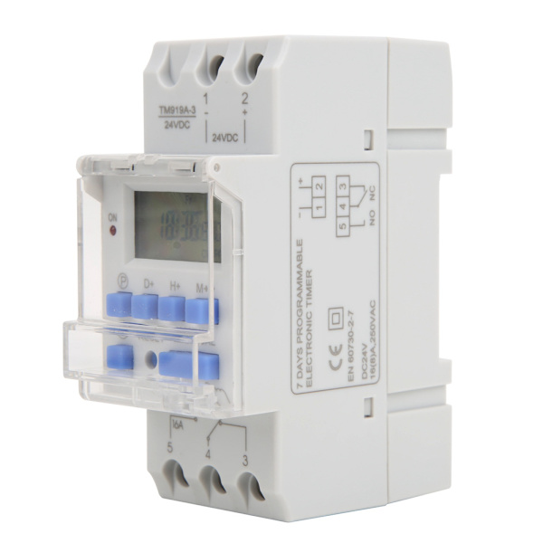 【NX】TM919A-3 24V DC 16A LCD 7 dagers programmerbar digital tidsbryter