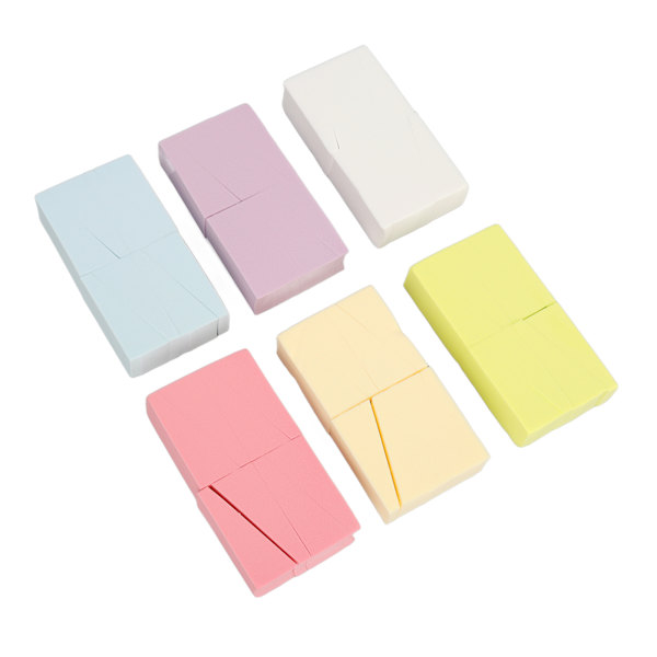 6 förpackningar Small Gradient Nails Mjuka svampar Mångfacetterad Tillgänglighet Manicure Art Tool Set