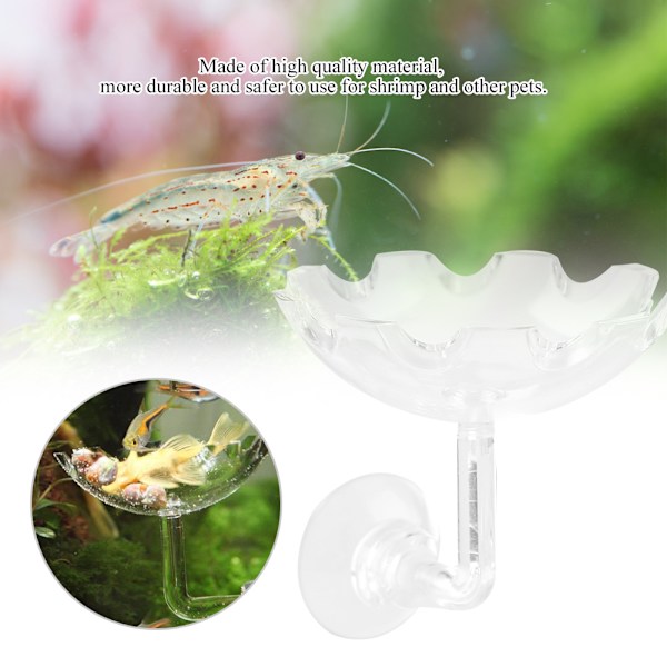 Akryl Akvarium Rejer Madskål Skål Bakke Vand Mad Skål Foder Skål
