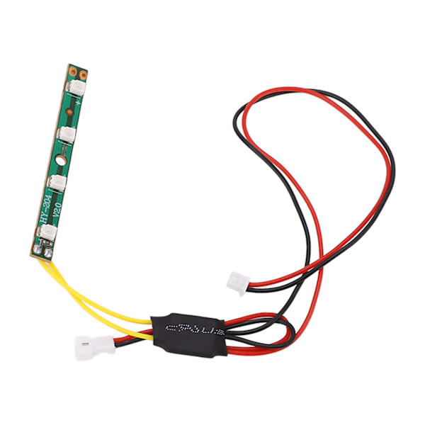 7.4V RC Ljusramp Röd Belysning Hög Ljusstyrka 4 Pärlor 51mm Längd för SCY 16103 1/16 RC Bilar