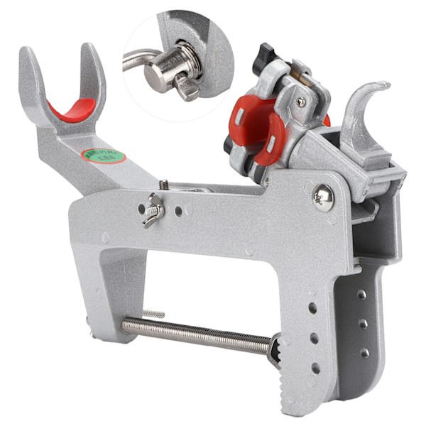 Båt Fiske Stang Holder Stativ 360 Grader Rotterbar Aluminium Legering Modifikasjon for 15‑55mm/0.6‑2.16in Stang