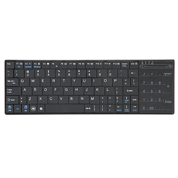 Trådlöst tangentbord med pekplatta för Bluetooth Ultratunn PC Datortillbehör KB709